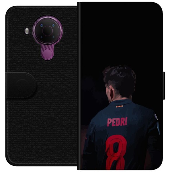 Nokia 5.4 Lommeboketui Pedri FC Barcelona Fotball Spansk Midtbanespiller Mål Sportsmotivasjon Fans Barn Ungdom