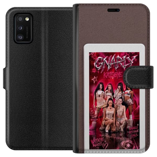 Kompatibelt Plånboksfodral till Samsung Galaxy A41 KATSEYE rosa