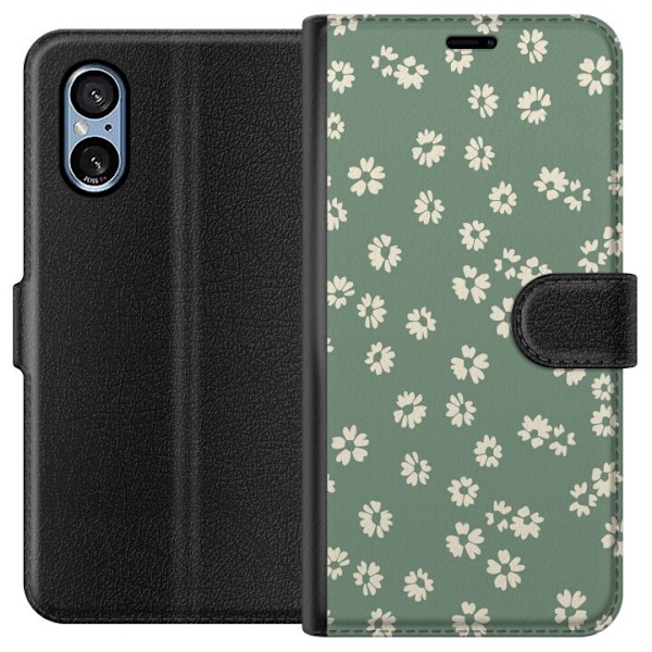 Sony Xperia 5 V Plånboksfodral Blomsterdröm – färgglatt b