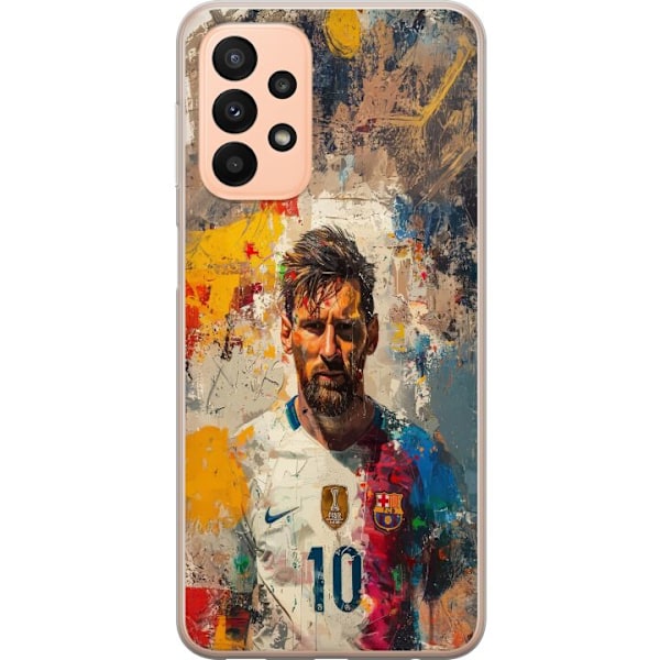 Samsung Galaxy A23 5G Genomskinligt Skal Messi Art