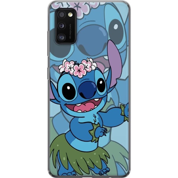 Samsung Galaxy A41 Genomskinligt Skal Stitch under Stjärnorna – Magisk Anime-stil
