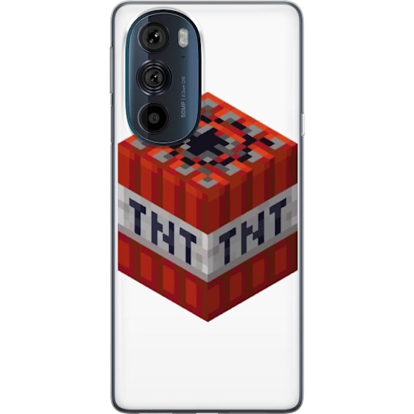 Motorola Edge 30 Pro Läpinäkyvä kuori Minecraft TNT