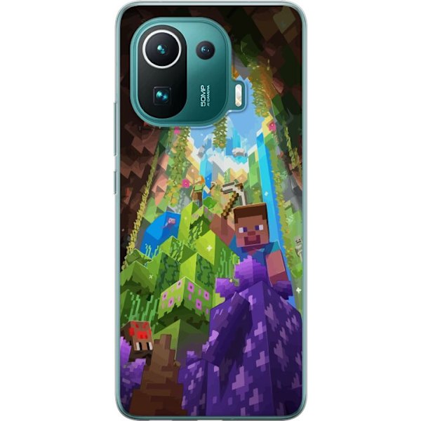 Xiaomi Mi 11 Pro Genomskinligt Skal Minecraft