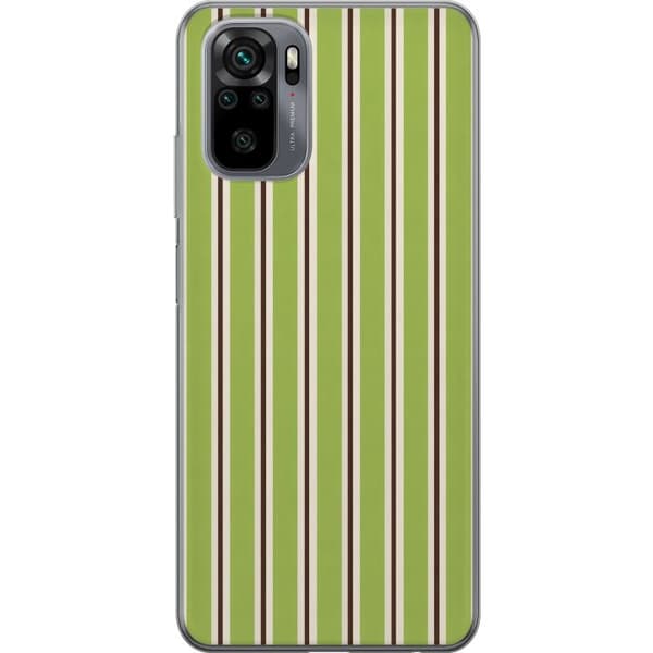 Kompatibelt Mobilskal till Xiaomi Redmi Note 10 Matcha Stripe grön