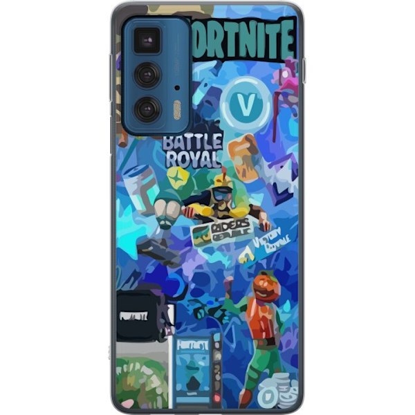 Motorola Edge 20 Pro Läpinäkyvä kuori Fortnite