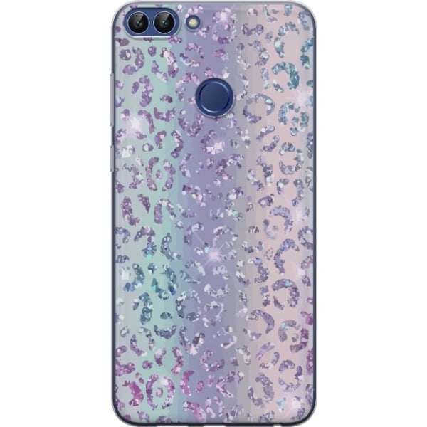 Huawei P smart Gennemsigtig cover Glitter Leopard