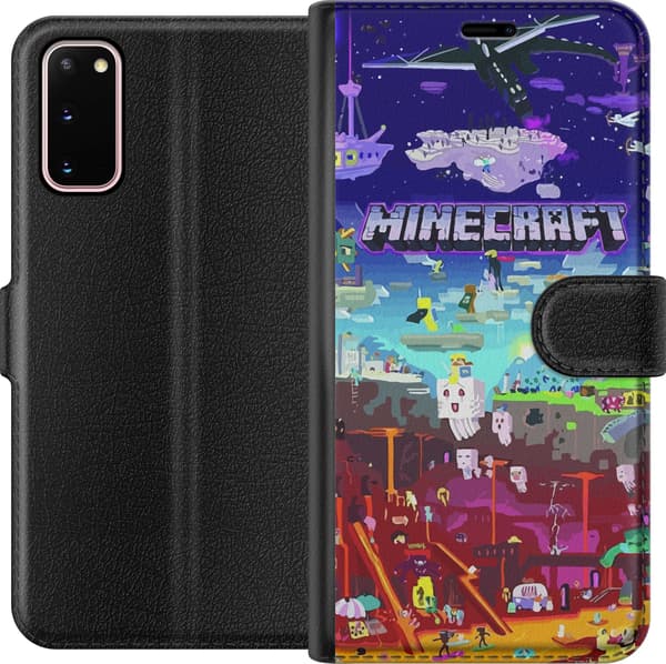 Kompatibelt Lommeboketui til Samsung Galaxy S20 MineCraft