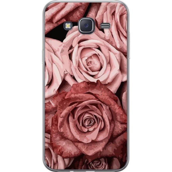Samsung Galaxy J5 Läpinäkyvä kuori Ruusut
