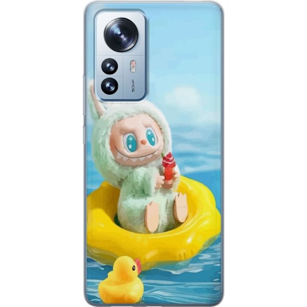 Xiaomi 12 Pro Läpinäkyvä kuori Labubu Macaron-sarja