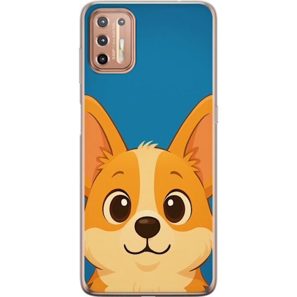 Motorola Moto G9 Plus Gennemsigtig cover Hello Corgi