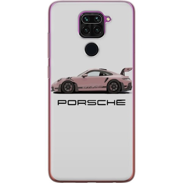 Xiaomi Redmi Note 9 Gennemsigtig cover Porsche 911 Pink