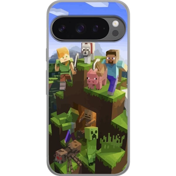 Google Pixel 9 Pro XL Gjennomsiktig deksel MineCraft