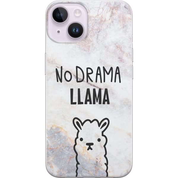 Kompatibelt Mobildeksel til Apple iPhone 14 Llama Marble