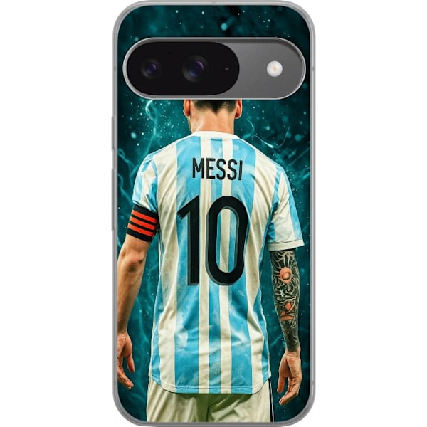 Google Pixel 9 Läpinäkyvä kuori Messi