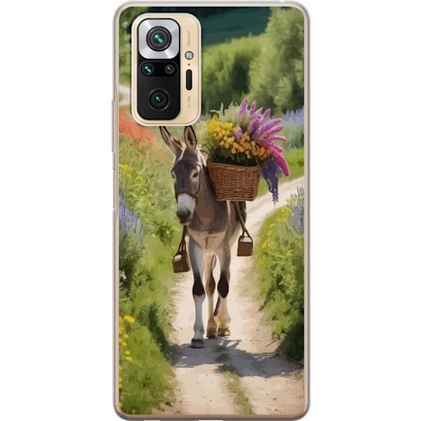 Xiaomi Redmi Note 10 Pro Genomskinligt Skal Åsna Djurmotiv Rolig Design Naturmotiv Populär Dekor Humor Grafiskt Djurtema Exotiskt