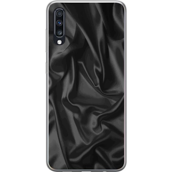 Samsung Galaxy A70 Gennemsigtig cover Silke Sort