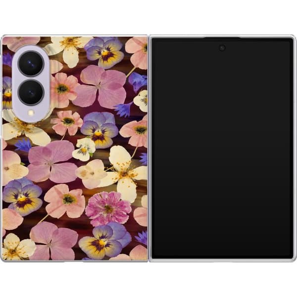 Kompatibelt Mobildeksel til Samsung Galaxy Z Fold8 Rosa blomsterblanding rosa