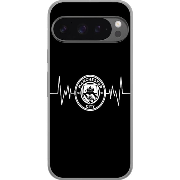 Google Pixel 9 Pro XL Gennemsigtig cover Manchester City F.C.