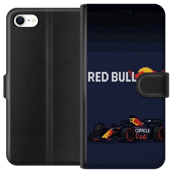 Kompatibel Tegnebogsetui til Apple iPhone 6s Pixelracer i retrostil sort