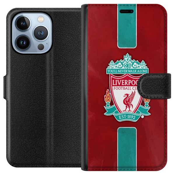 Apple iPhone 13 Pro Tegnebogsetui Liverpool FC - Klassisk Fodb