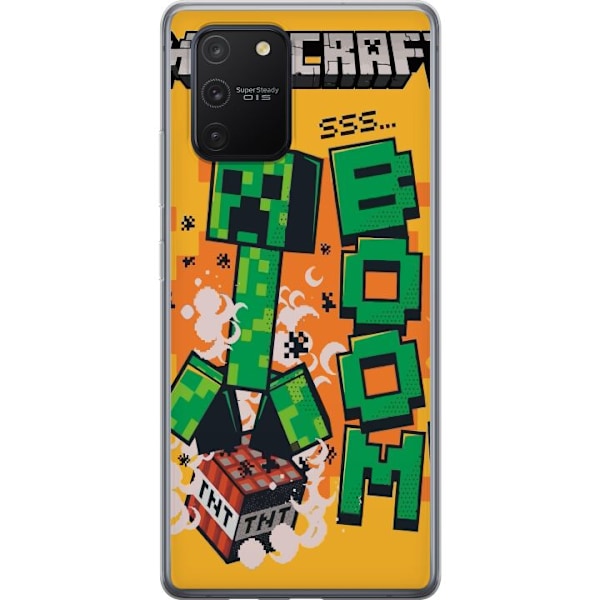 Samsung Galaxy S10 Lite Genomskinligt Skal Minecraft Boom