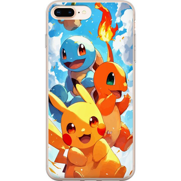 Apple iPhone 7 Plus Läpinäkyvä kuori Pocket Creatures - innoittanut Pokémonista mainitsematta nimeä