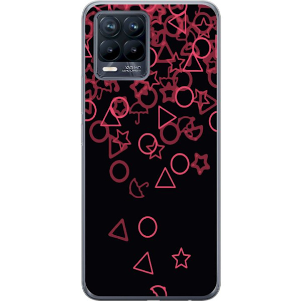 Realme 8 Läpinäkyvä kuori Squid Game Ikoni Sarja Suosittu TV-peli Ikoni Graafinen Motiivi Aasialainen Trendi Draamasarja