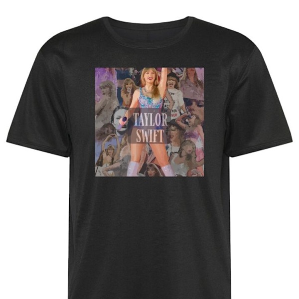 Treeni T-paita | Urheilu T-paita Aikuisille Taylor Swift musta 5X-Large