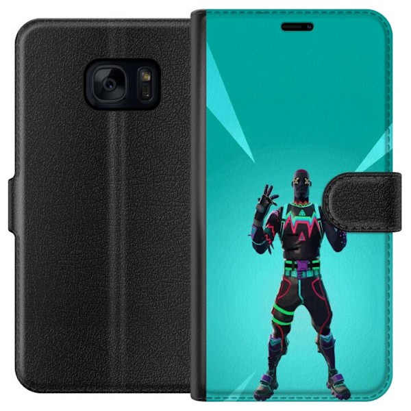 Samsung Galaxy S7 Tegnebogsetui sort ridder fortnite