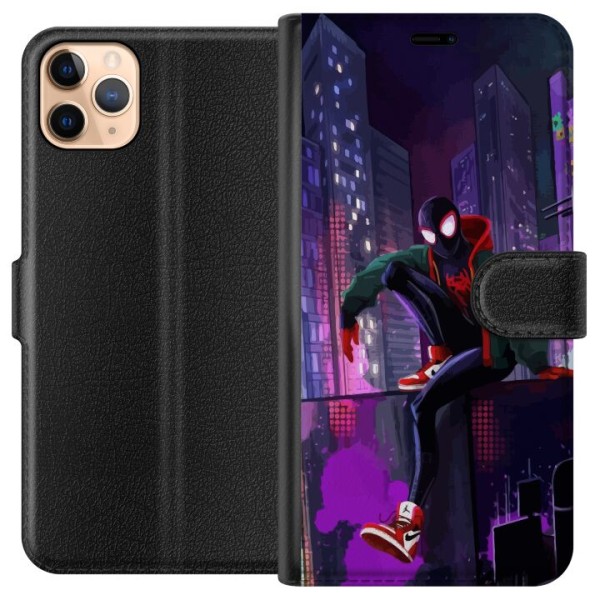 Apple iPhone 11 Pro Max Lompakkokotelo Fortnite - Spider-Man