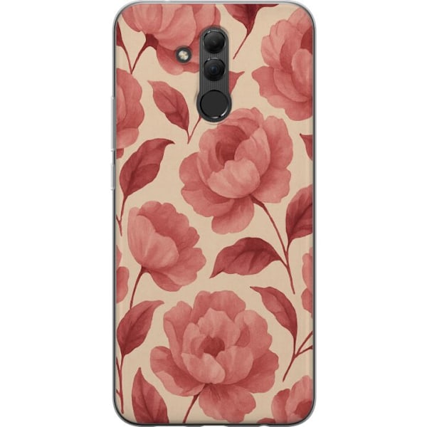 Huawei Mate 20 lite Gjennomsiktig deksel Rose Blomst