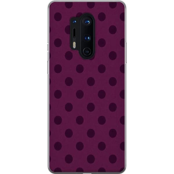 Kompatibelt Mobilskal till OnePlus 8 Pro Plum Pop Dots lila