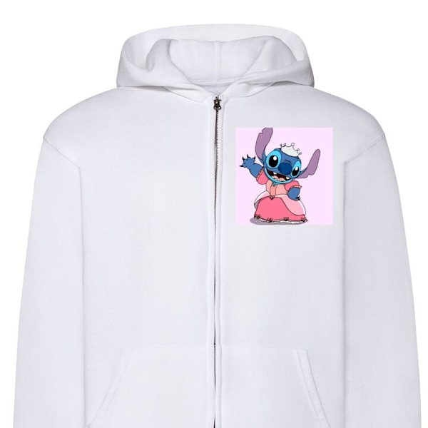Zip-Hoodie | Hættetrøje med Lynlås til Voksne Syning dronni hvid L