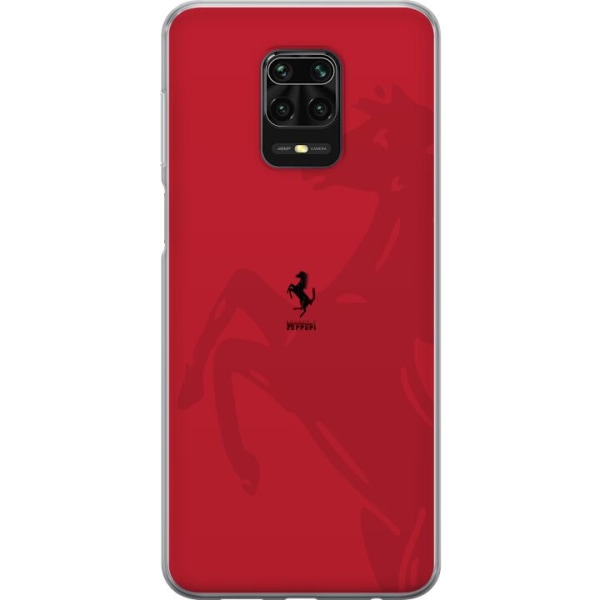 Xiaomi Redmi Note 9S Läpinäkyvä kuori Ferrari