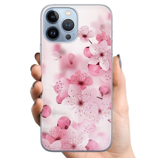 Apple iPhone 13 Pro Max TPU Mobildeksel Kirsebærblomst