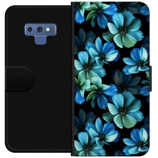 Samsung Galaxy Note9 Lommeboketui Blomster