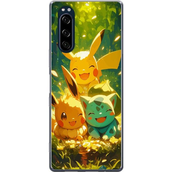 Sony Xperia 5 Läpinäkyvä kuori Pixelmonster pelityyli - vä