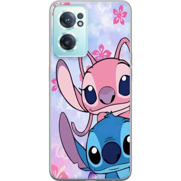 OnePlus Nord CE 2 5G Läpinäkyvä kuori Stitch & Angel