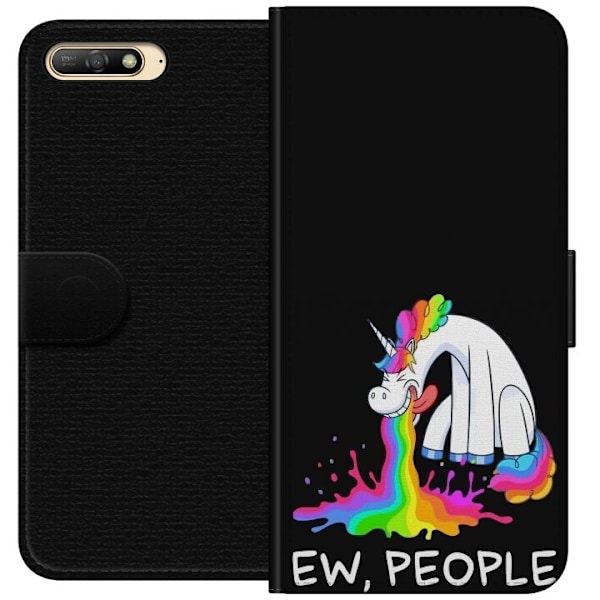 Huawei Y6 (2018) Lommeboketui EW People Unicorn