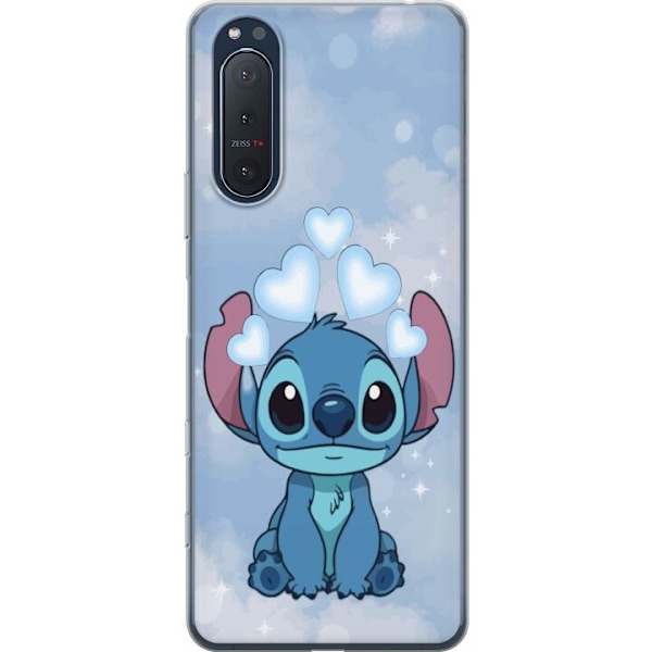 Sony Xperia 5 II Läpinäkyvä kuori Stitch Hyppäävä Ilo -