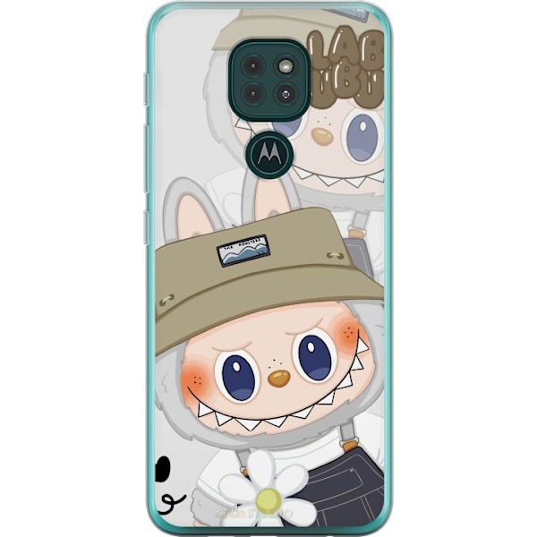 Motorola Moto G9 Play Gennemsigtig cover Labubu Minimal Mood - Enkel og stilren monsterdesign