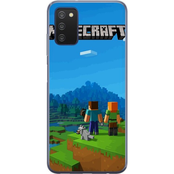 Samsung Galaxy A03s Läpinäkyvä kuori Minecraft Key Art