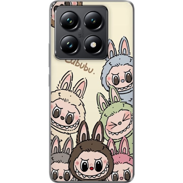 Xiaomi 14T Läpinäkyvä kuori Labubu Pastel Collection