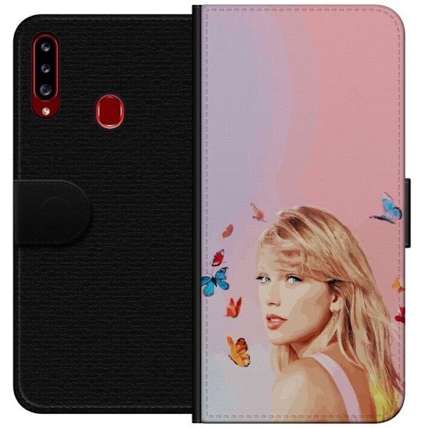 Samsung Galaxy A20s Plånboksfodral Taylor Swift Fjärillar