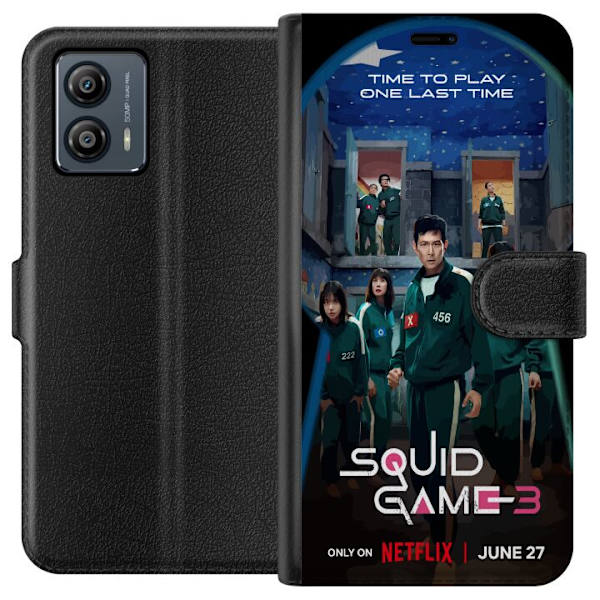Motorola Moto G53 Tegnebogsetui Squid Game Sæson 3 TV-serie karakterer Populære TV-serie motiver Ikoner Spænding Drama Asiatisk design Trend