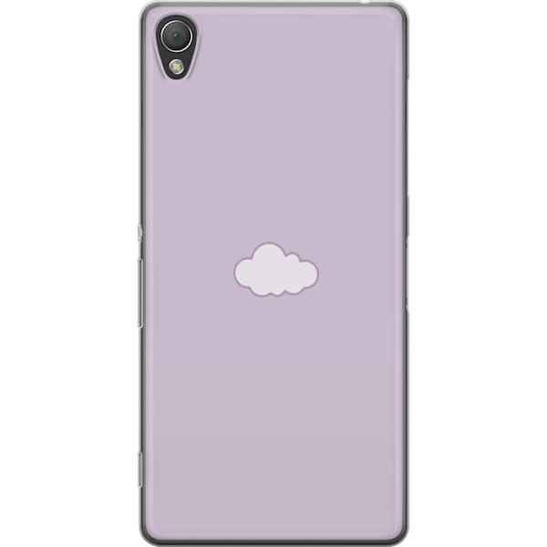 Sony Xperia Z3 Läpinäkyvä kuori Lila Pilvi - minimalistinen pilvi lila taustalla