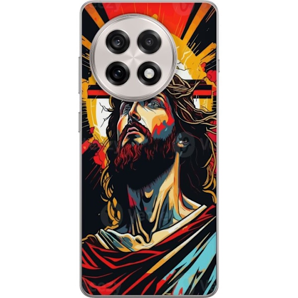 OnePlus 13R Läpinäkyvä kuori Jeesus ja Kortti - uskonnollin