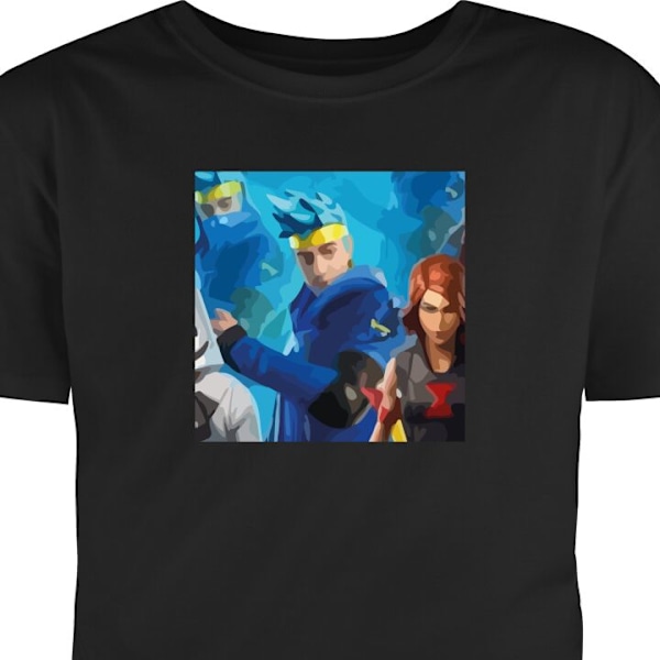 Barn-T-shirt | Bekväm T-shirt för Barn Fortnite svart 1-2 År