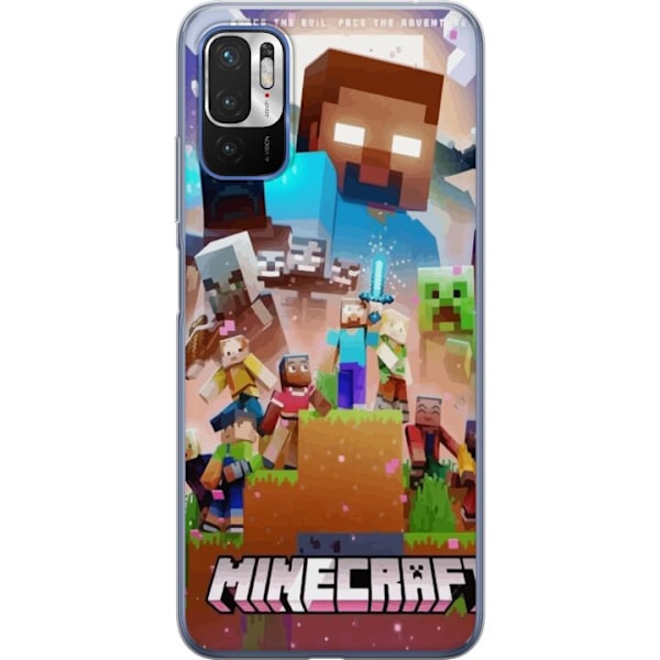 Xiaomi Redmi Note 10 5G Genomskinligt Skal Minecraft