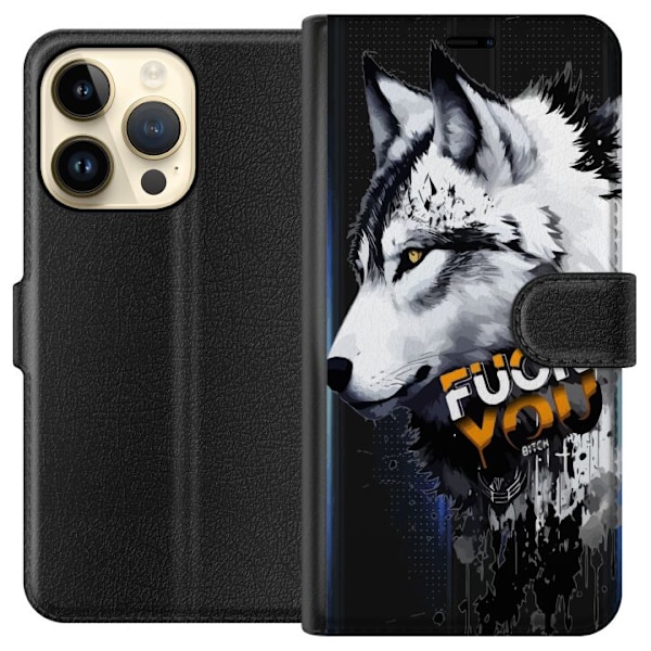 Apple iPhone 15 Pro Plånboksfodral Varg